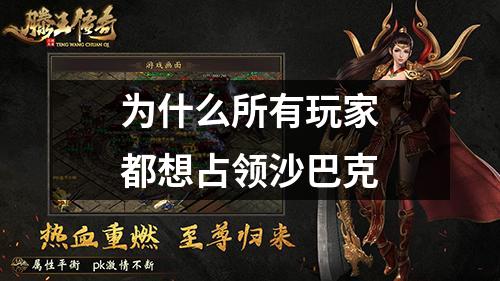 为什么所有玩家都想占领沙巴克